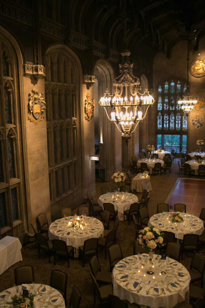 University Club of Chicago Cathedral Hall wedding reception